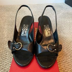 Savatore Ferraragamo low heel slides